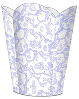 Bunny Toile Waste Basket