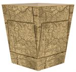 Wyoming Map Waste Basket