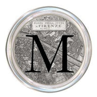 Monogrammed Firenze Italy Map Coaster
