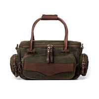 Monogrammed Waxed Canvas Guide Bag