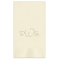 Anthony Monogram Guest Towel - Embossed