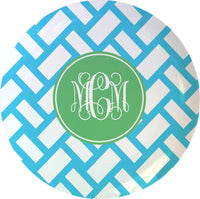 Basketweave 10" Melamine Plate