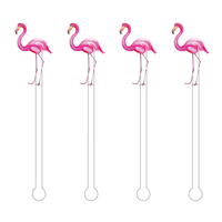 Flamingo Acrylic Stir Sticks