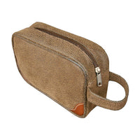 Classic Faux Suede (Vegan) Toiletry Kit