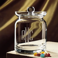 Monogrammed Biscuit Barrel