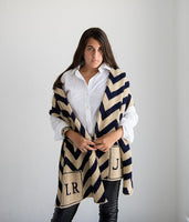 Monogrammed Chevron & Initials Wrap
