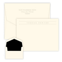 Corridor Embossed Flat Correspondence Card