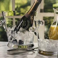 Monogrammed Celebration Ice & Champagne Buckets