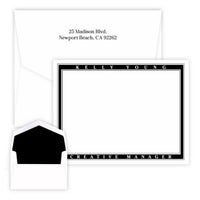Railroad - Raised Ink Flat Correspondence Card