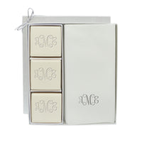 Monogrammed Eco-Luxury Courtesy Square Soap & Towel Gift Set