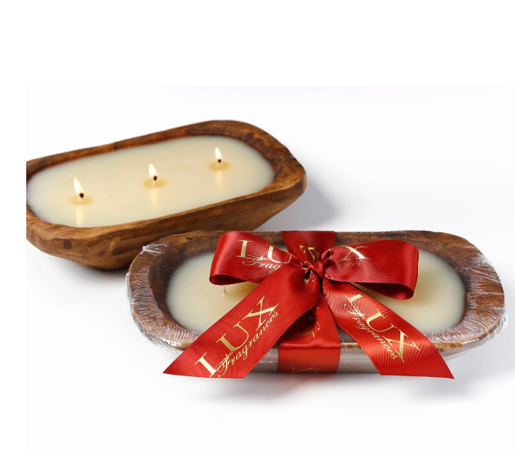Holiday Lux Dough Bowl Candle The Monogram Merchant
