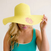 Monogrammed Floppy Hat