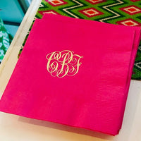 Classic Monogram Napkin - Foil-Pressed
