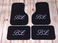 Monogrammed Car Mats - Front Wheel Drive 2 or 4 piece set
