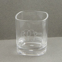 Monogrammed Square Acrylic Tumblers (Set of 4)