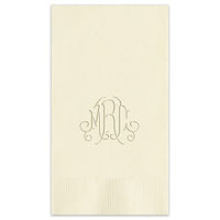 Roberta Monogram Guest Towel - Embossed