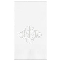 Firenze Monogram Guest Towel - Embossed