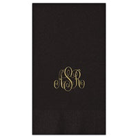 Delavan Monogram Guest Towel - Foil-Pressed