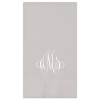 Elise Monogram Guest Towel - Foil-Pressed