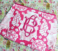 Monogrammed Travel Bag - Canton Pattern