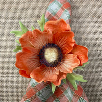 Fall Anemone Napkin Ring