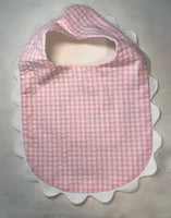 Gingham Baby Bib