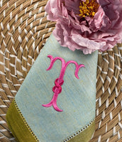 Sea Glass & Gold Napkin Set of 4