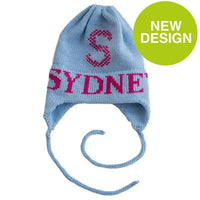 Tweed Initial Hat with Earflaps