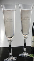 Monogrammed Anna Flutes