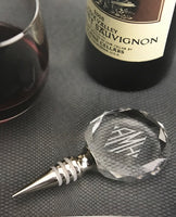 Monogrammed Rosetta Wine Stopper