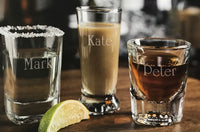 Monogrammed Shot Glasses