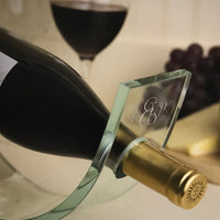 Monogrammed Wine Cradle