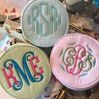 Monogrammed Button Jewelry Round
