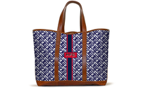 Monogrammed St Charles Yacht Tote- Navy Key