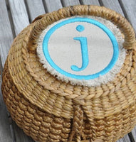 Monogrammed Lil' Round Basket