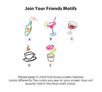 Join Your Friends Memo Square - White with holder
