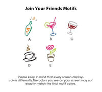 Join Your Friends Memo Square - White with holder
