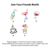 Join Your Friends Memo Square - White with holder
