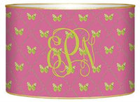 Fuchsia & Lime Butterfly Letter Box