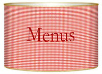 Red Gingham Letter Box