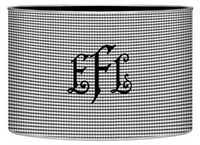 Black Gingham Letter Box