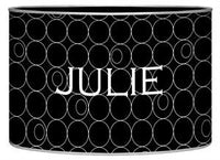 Black and White Circles Letter Box