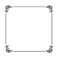 Delavan Framed Monogram Napkin - Embossed