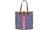 Monogrammed Nantucket Tote- Navy Key