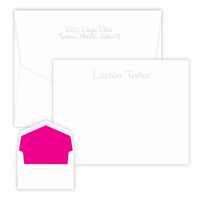 Paper Sculpture Embossed Flat Correspondence Card