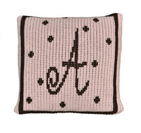 Precious Polka Dot Initial Pillow