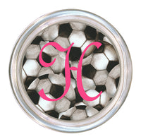 Monogrammed Antique Soccer Coaster