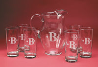 Monogrammed Posh Pitcher Set