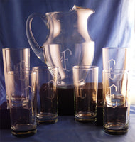Monogrammed Posh Pitcher Set