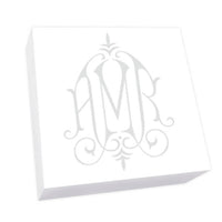 Henley Watercolor Monogram Petite Square - White Refill